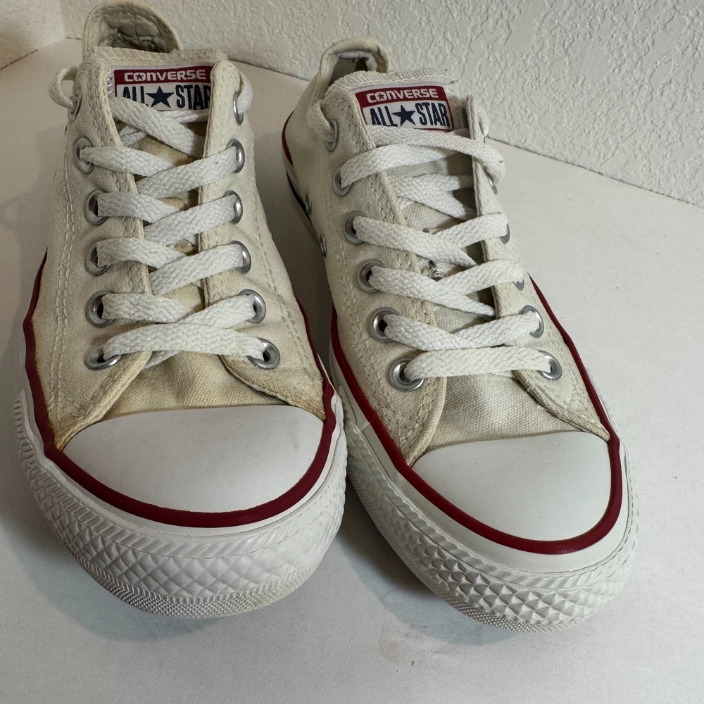 Convers All Star Sneakers Men Size 5 Women 7 White Used